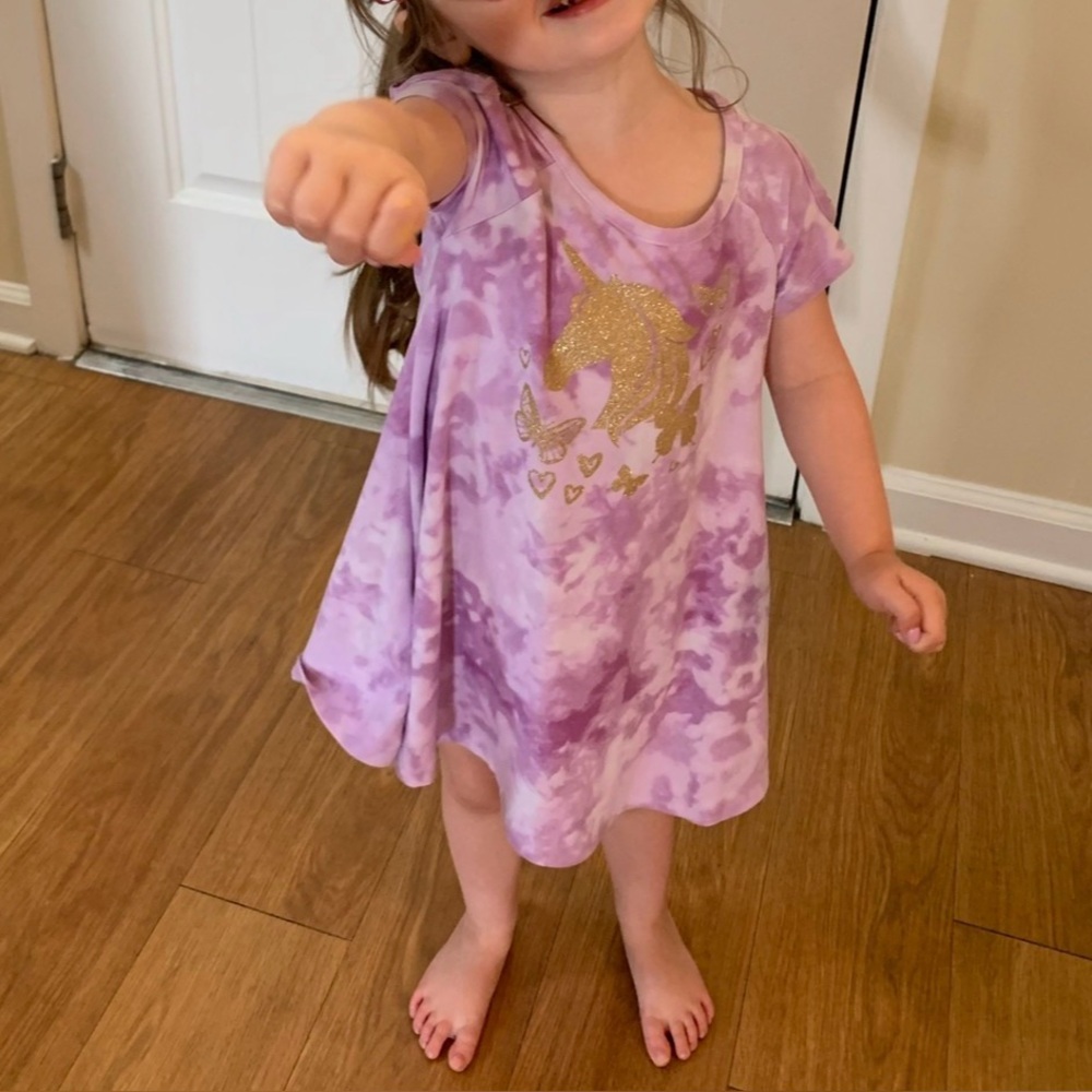 Epic Threads Purple Tie-Dye Unicorn Dress